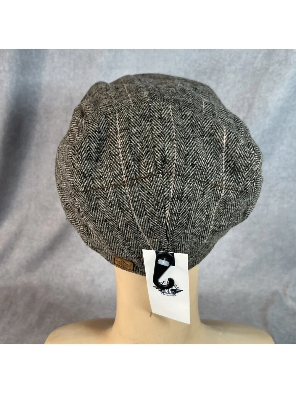 Dockers Newsboy Cabbie Hat Size S/M Brown Herringbone NWT - 1101-1V